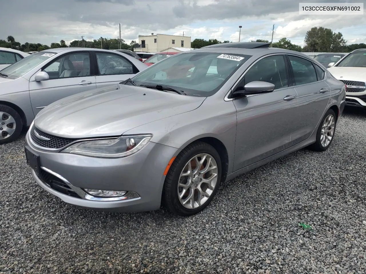 2015 Chrysler 200 C VIN: 1C3CCCEGXFN691002 Lot: 74763564