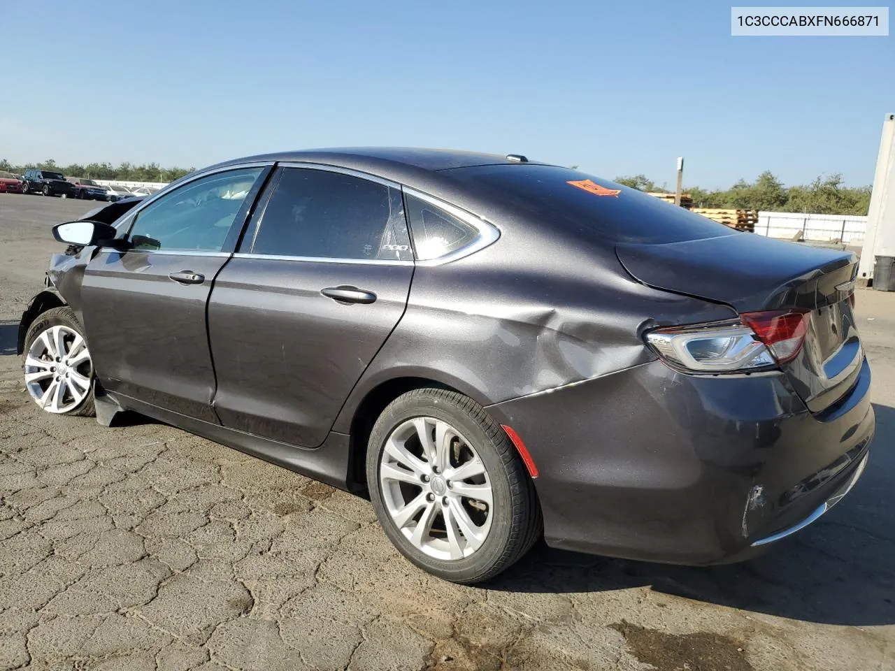 2015 Chrysler 200 Limited VIN: 1C3CCCABXFN666871 Lot: 74785424