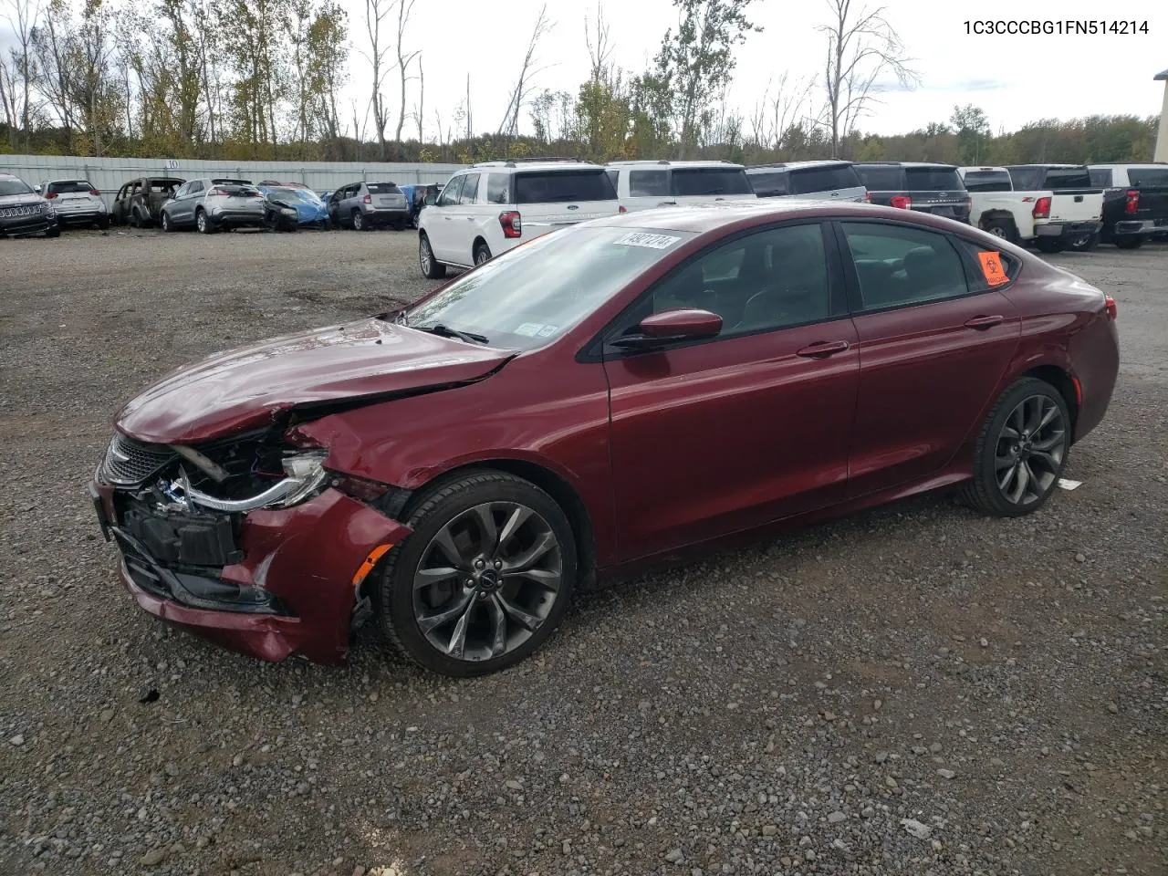 2015 Chrysler 200 S VIN: 1C3CCCBG1FN514214 Lot: 74921274