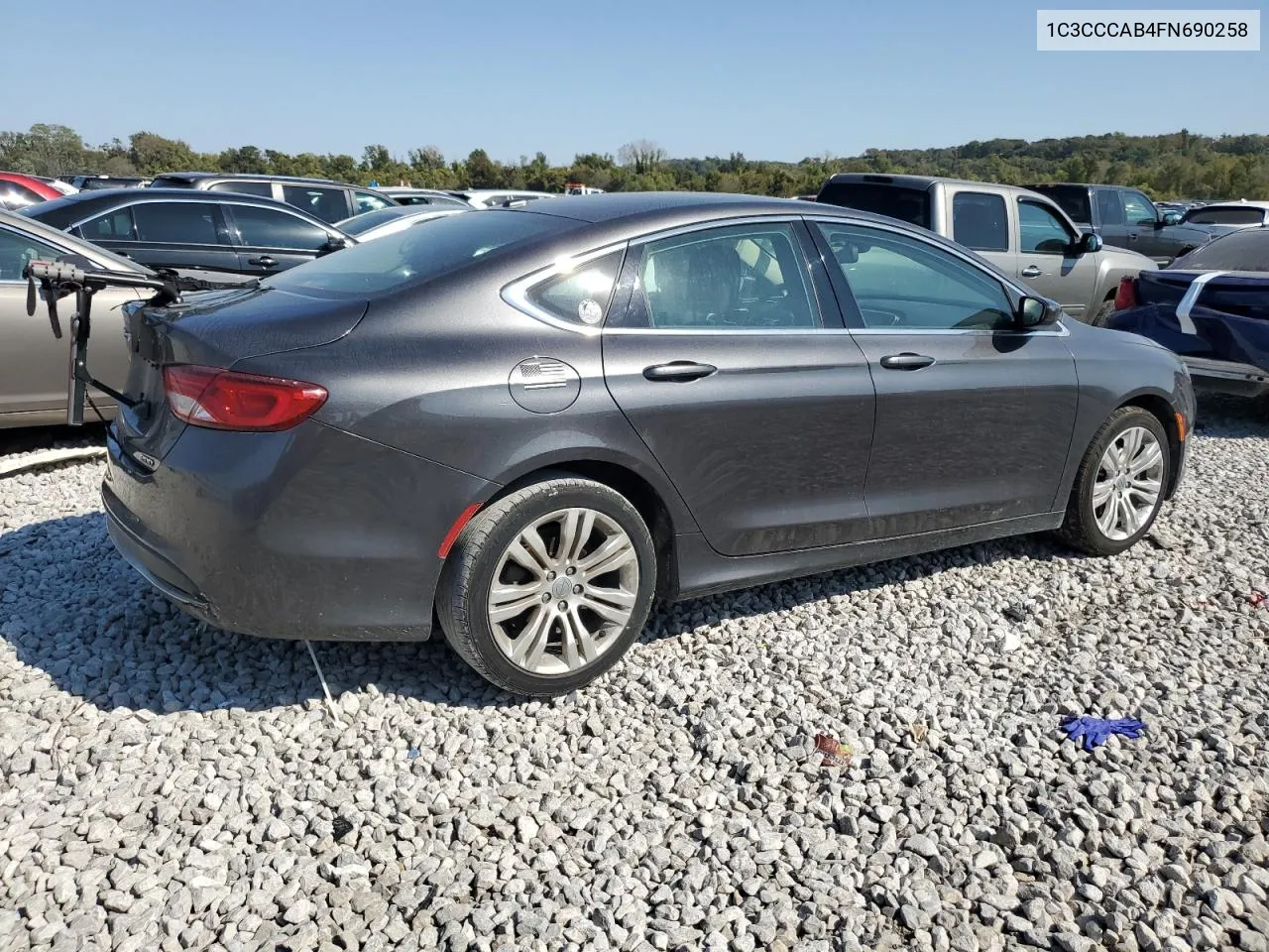 2015 Chrysler 200 Limited VIN: 1C3CCCAB4FN690258 Lot: 74999874