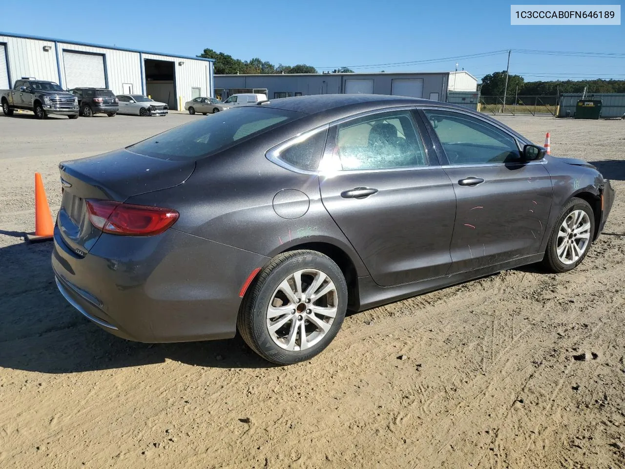 2015 Chrysler 200 Limited VIN: 1C3CCCAB0FN646189 Lot: 75002924