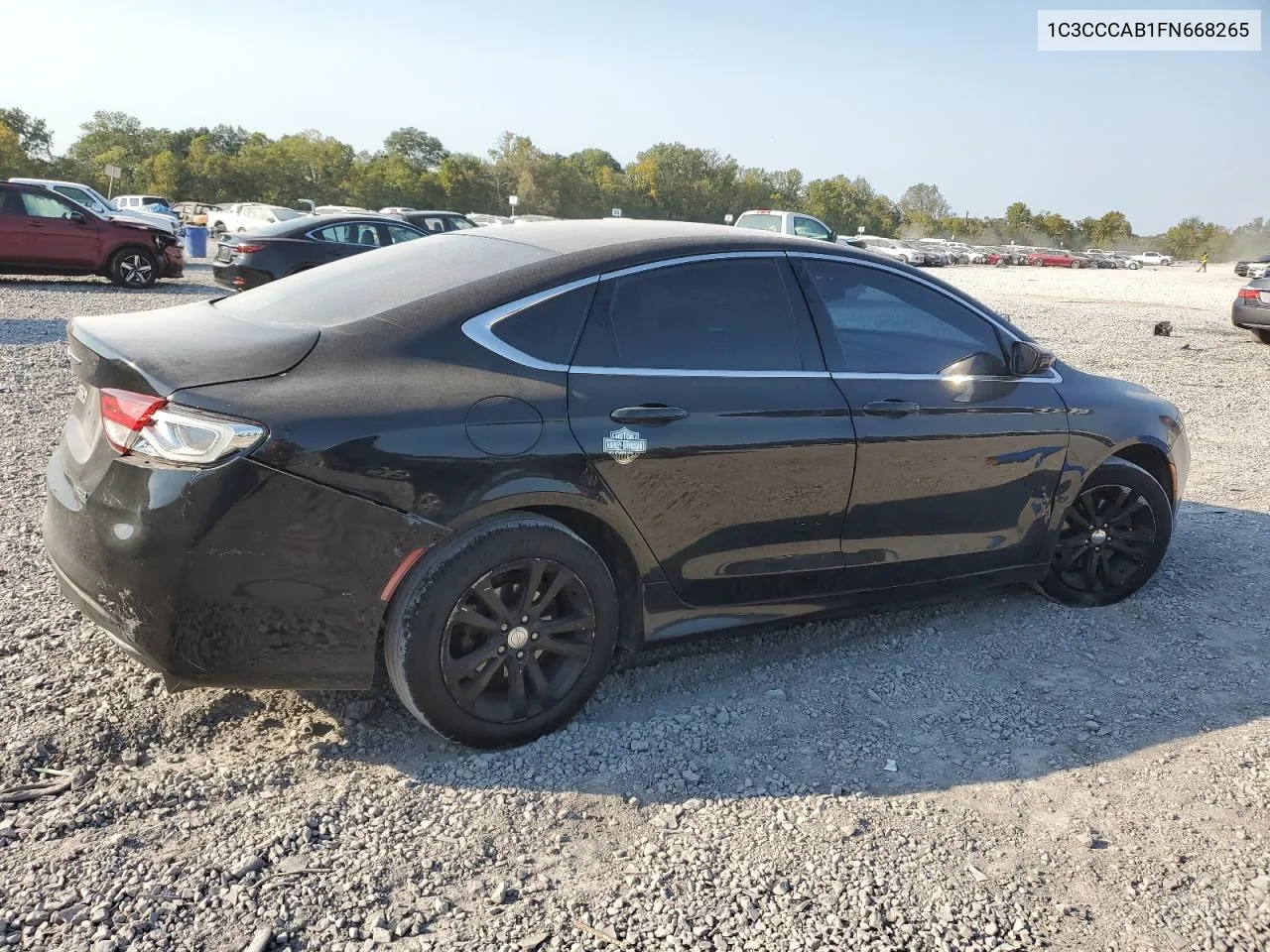 2015 Chrysler 200 Limited VIN: 1C3CCCAB1FN668265 Lot: 75017954