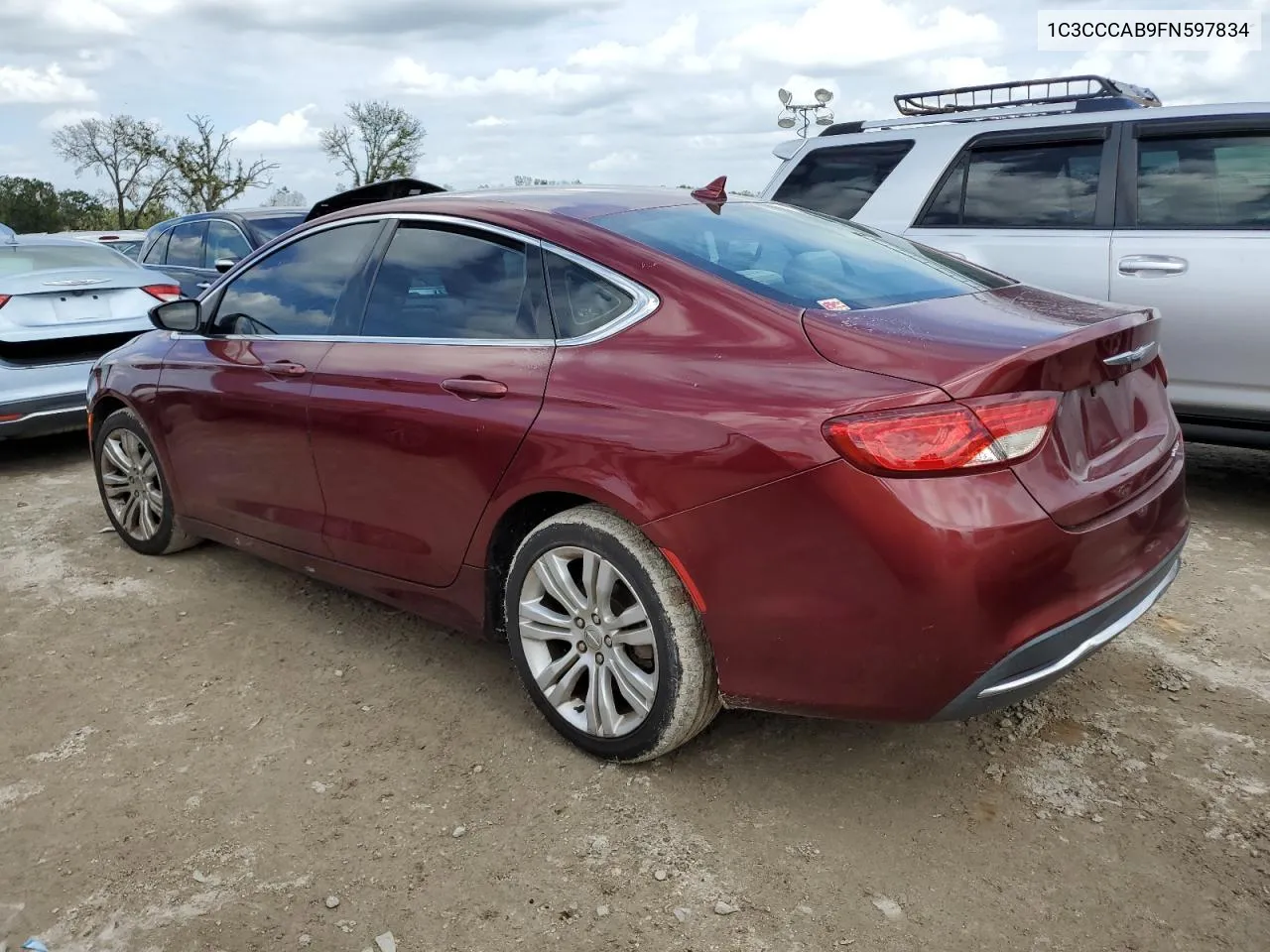 2015 Chrysler 200 Limited VIN: 1C3CCCAB9FN597834 Lot: 75178684