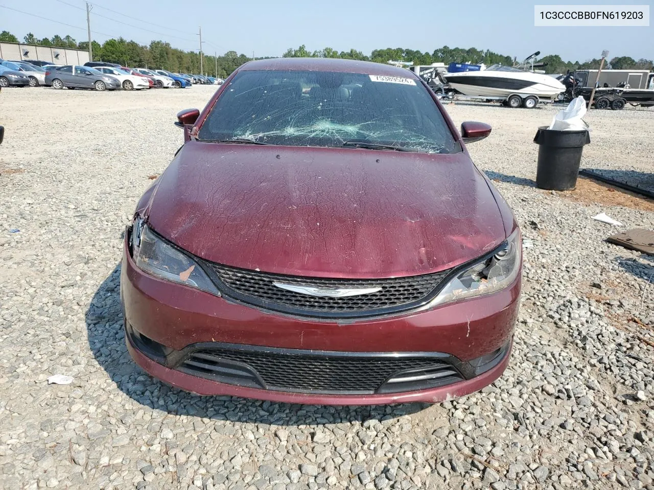 2015 Chrysler 200 S VIN: 1C3CCCBB0FN619203 Lot: 75389524