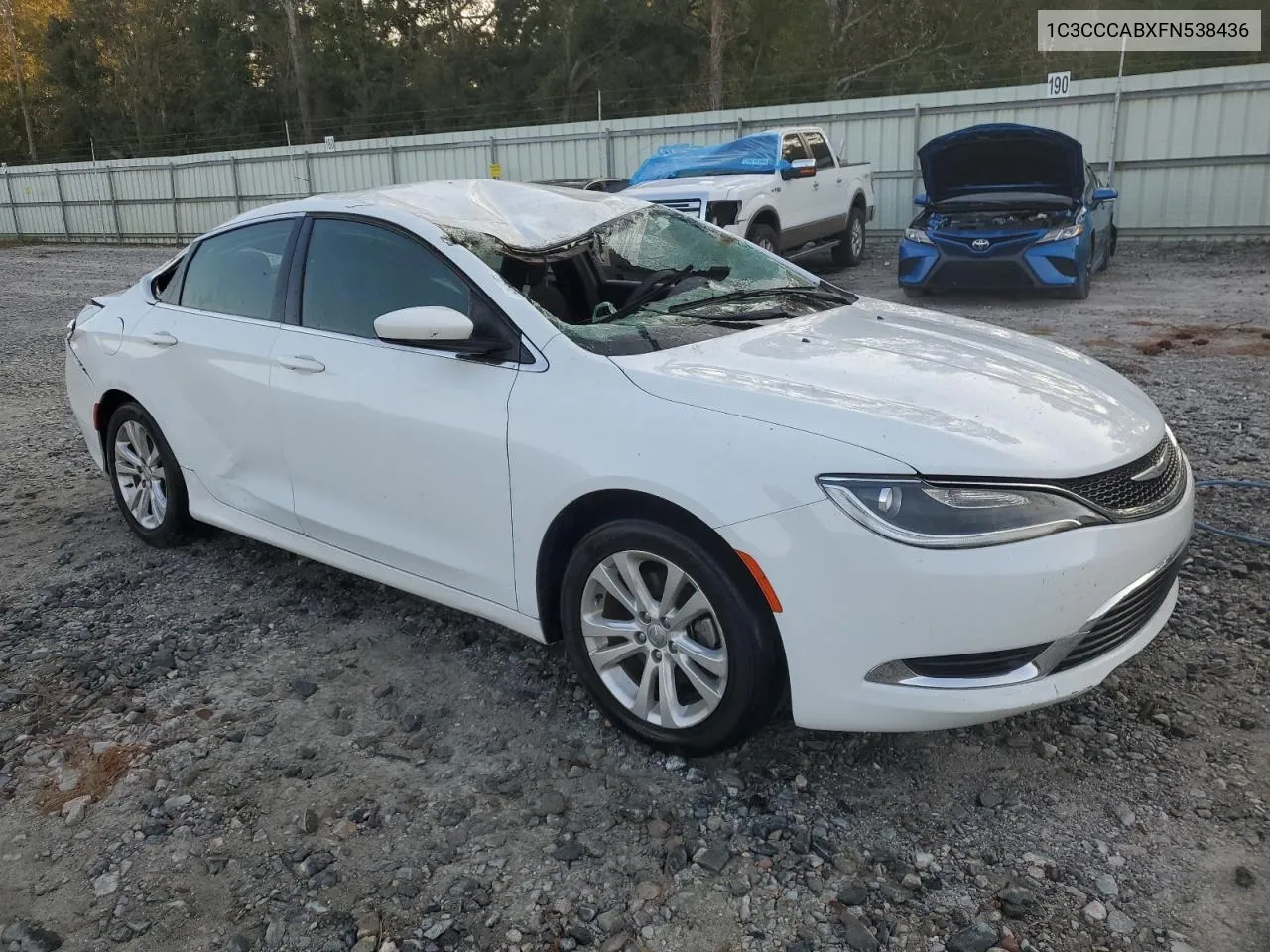 2015 Chrysler 200 Limited VIN: 1C3CCCABXFN538436 Lot: 75522804