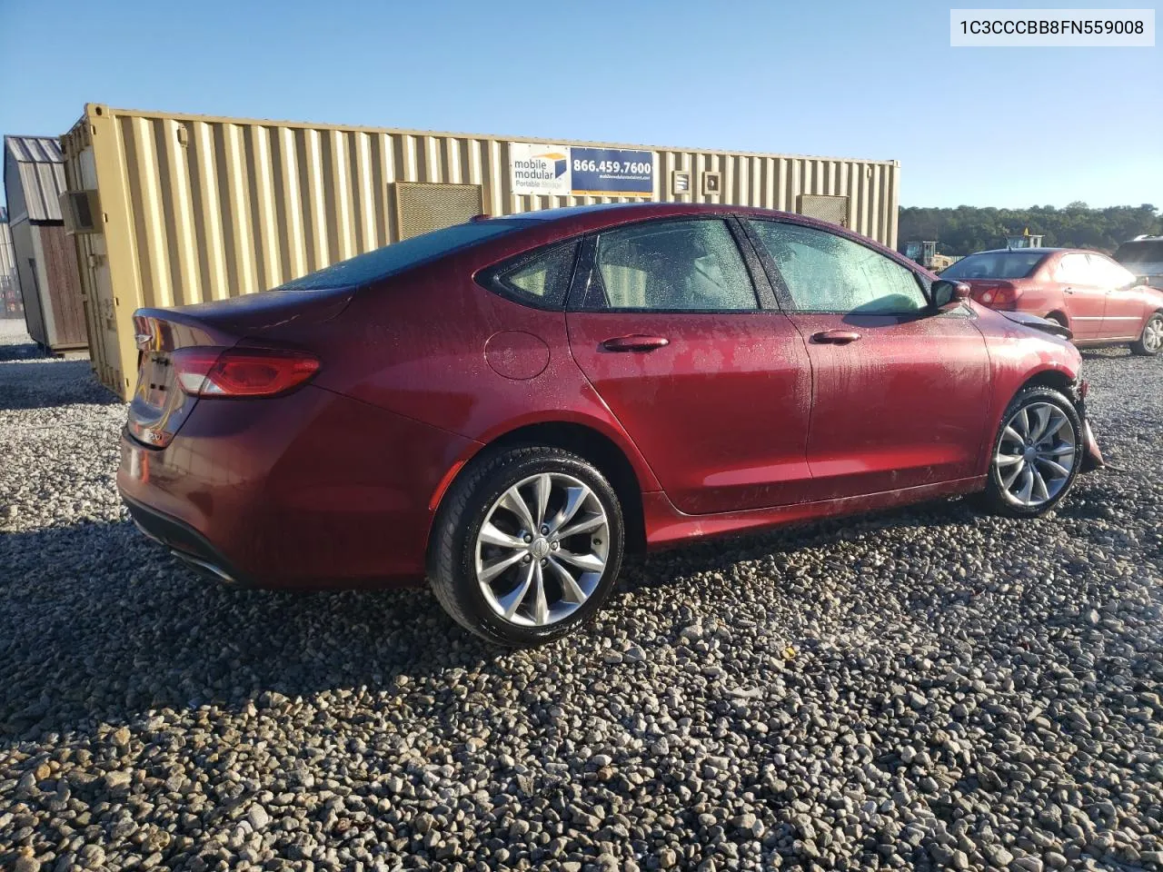 2015 Chrysler 200 S VIN: 1C3CCCBB8FN559008 Lot: 75651124