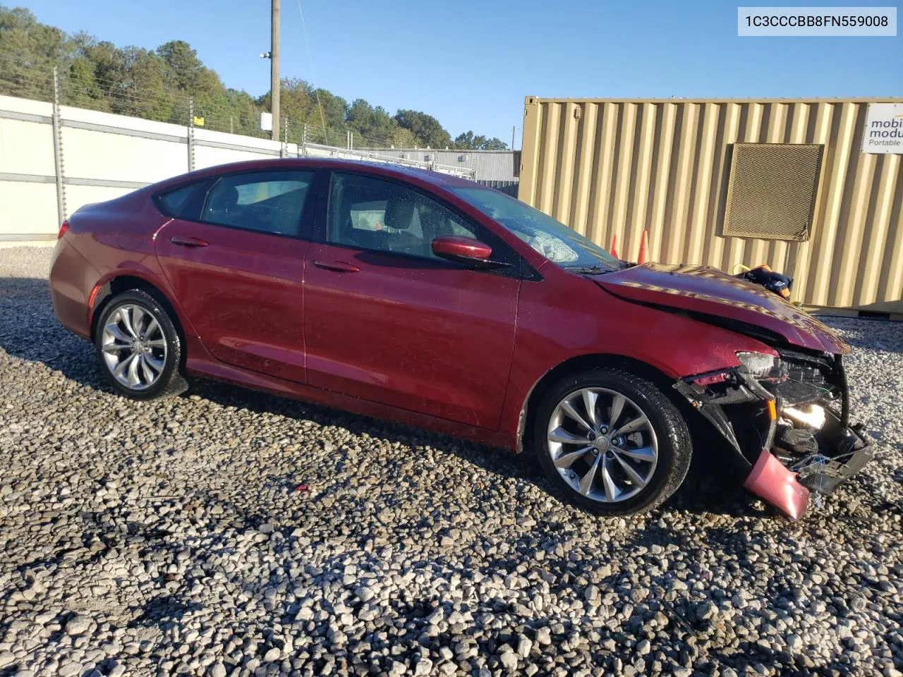 2015 Chrysler 200 S VIN: 1C3CCCBB8FN559008 Lot: 75651124