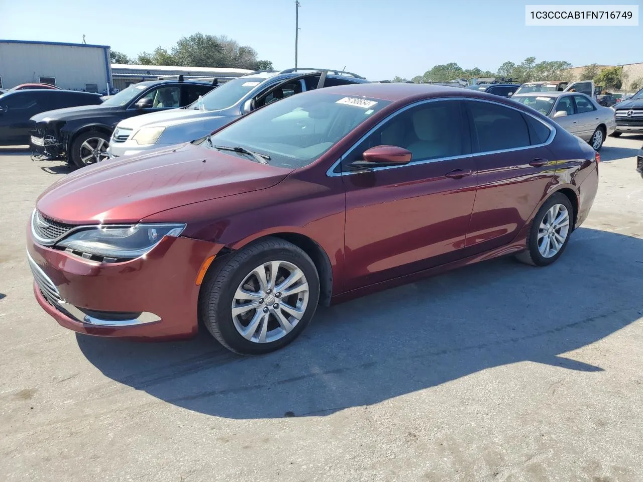 1C3CCCAB1FN716749 2015 Chrysler 200 Limited