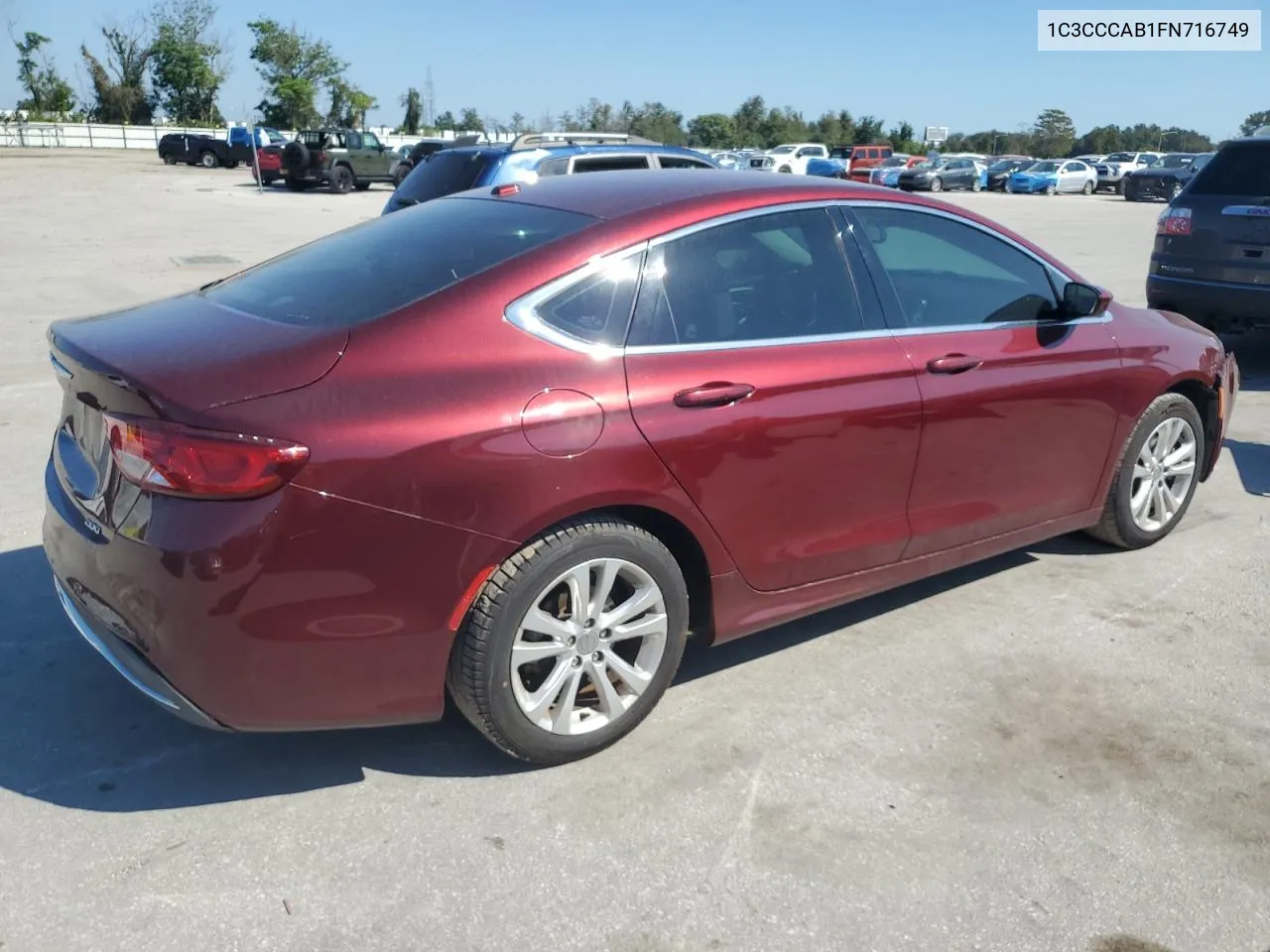 1C3CCCAB1FN716749 2015 Chrysler 200 Limited