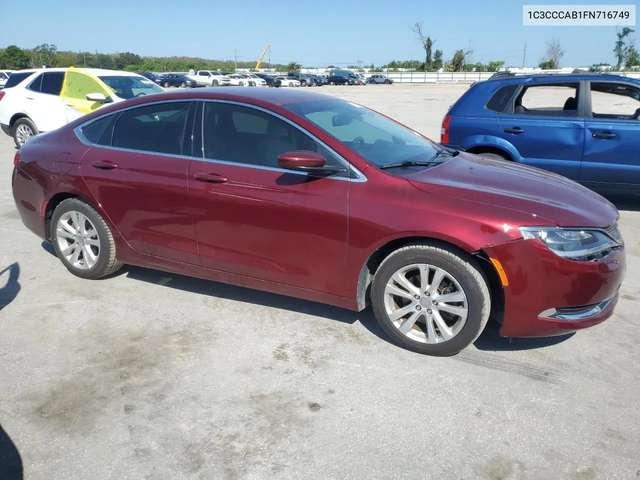 1C3CCCAB1FN716749 2015 Chrysler 200 Limited