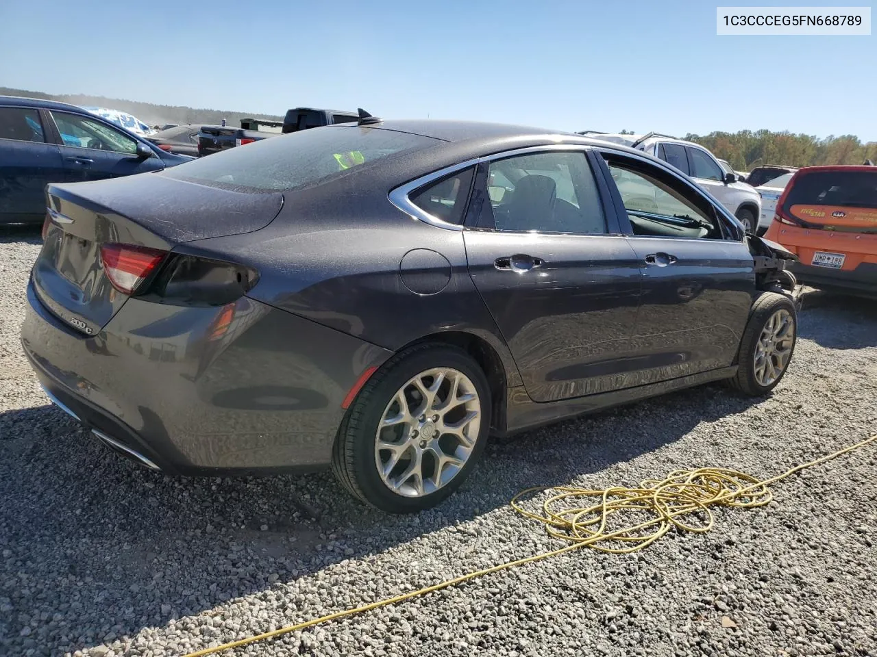 2015 Chrysler 200 C VIN: 1C3CCCEG5FN668789 Lot: 76243554