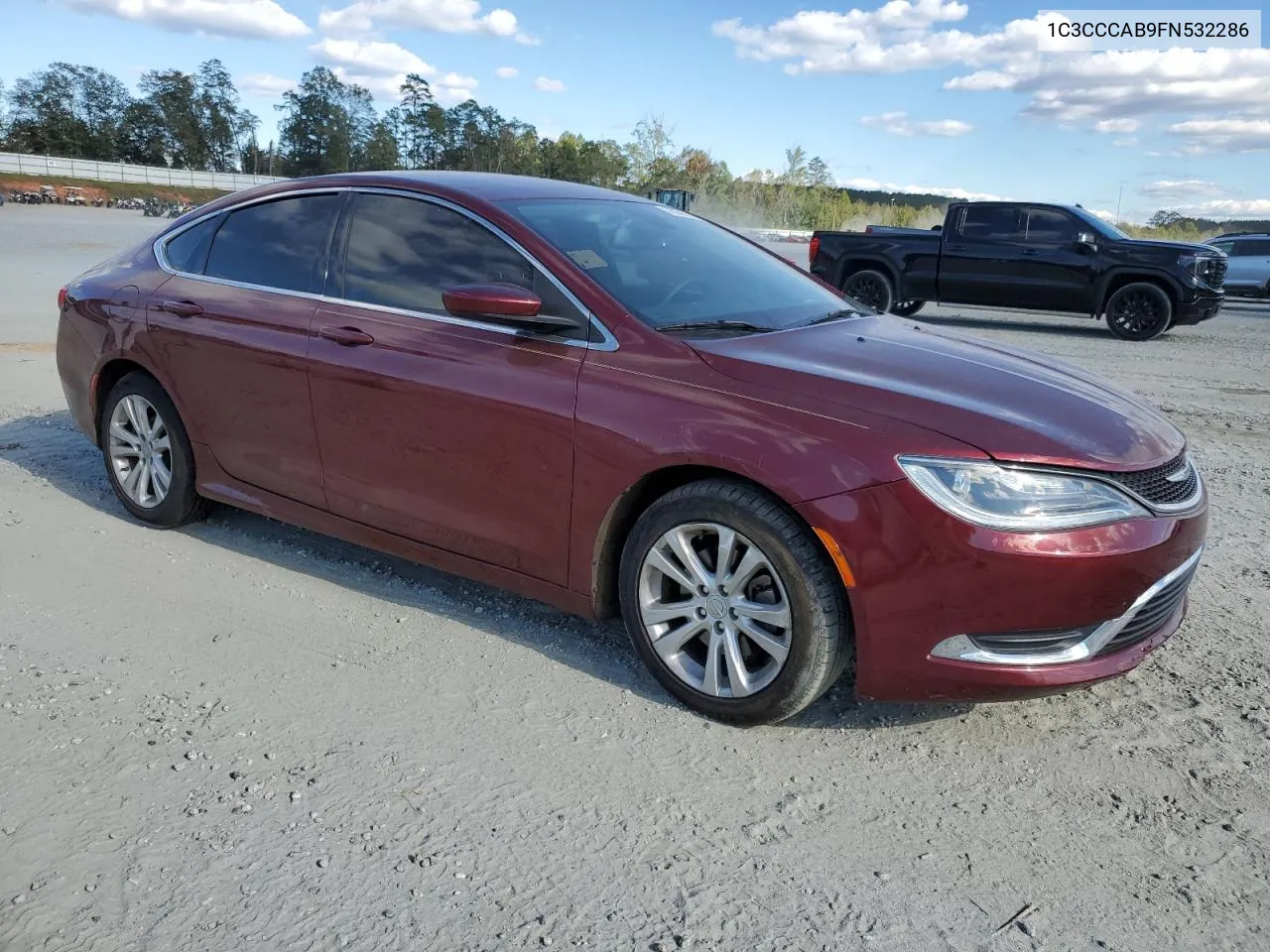 2015 Chrysler 200 Limited VIN: 1C3CCCAB9FN532286 Lot: 76556324