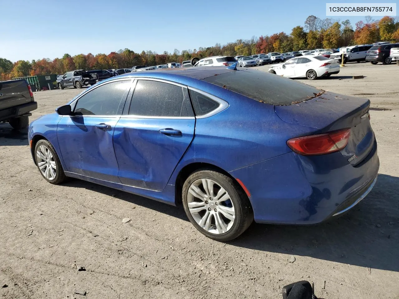 2015 Chrysler 200 Limited VIN: 1C3CCCAB8FN755774 Lot: 76720044