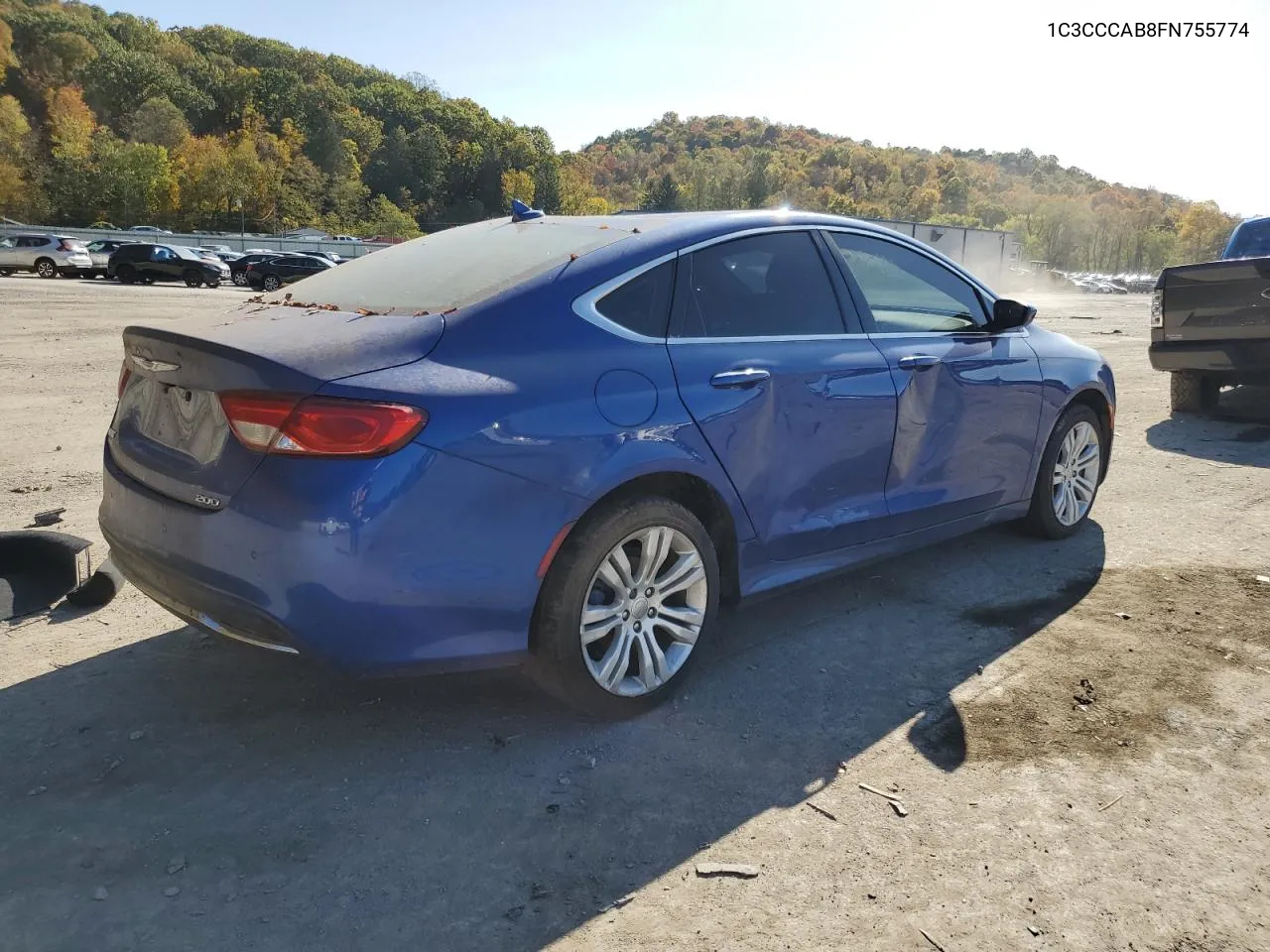 2015 Chrysler 200 Limited VIN: 1C3CCCAB8FN755774 Lot: 76720044