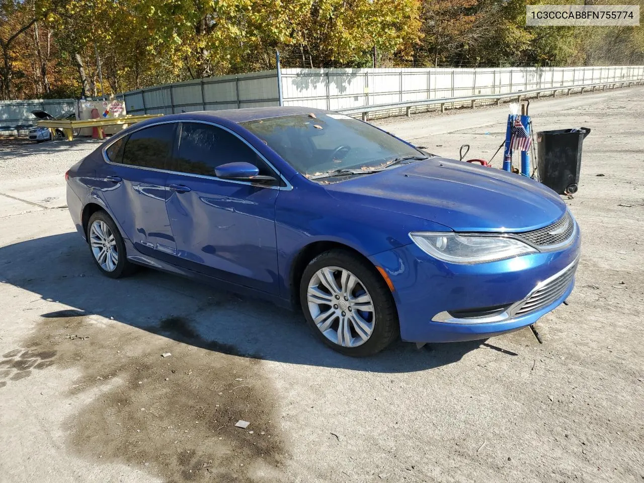 2015 Chrysler 200 Limited VIN: 1C3CCCAB8FN755774 Lot: 76720044