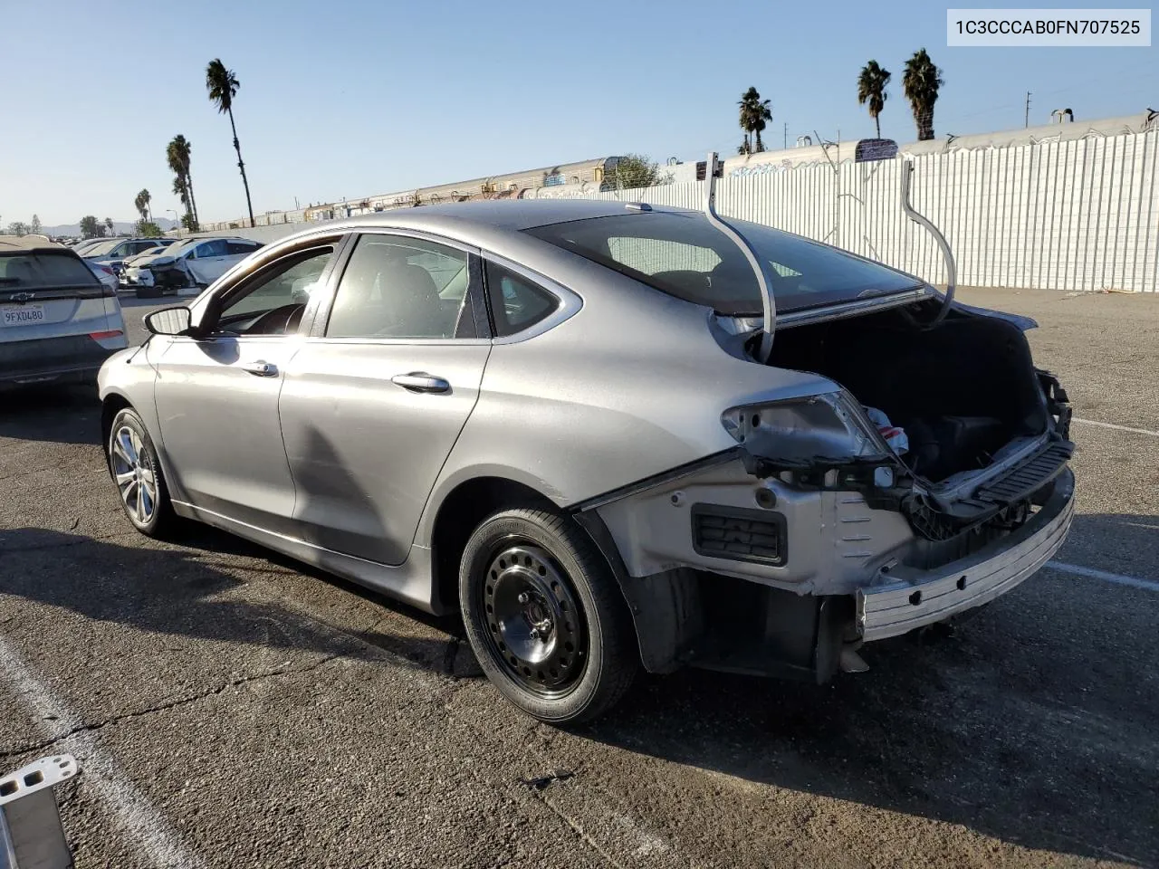 2015 Chrysler 200 Limited VIN: 1C3CCCAB0FN707525 Lot: 76770244