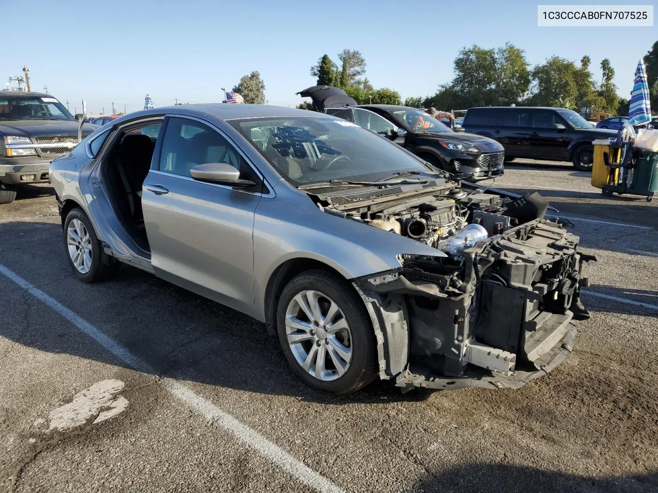 2015 Chrysler 200 Limited VIN: 1C3CCCAB0FN707525 Lot: 76770244