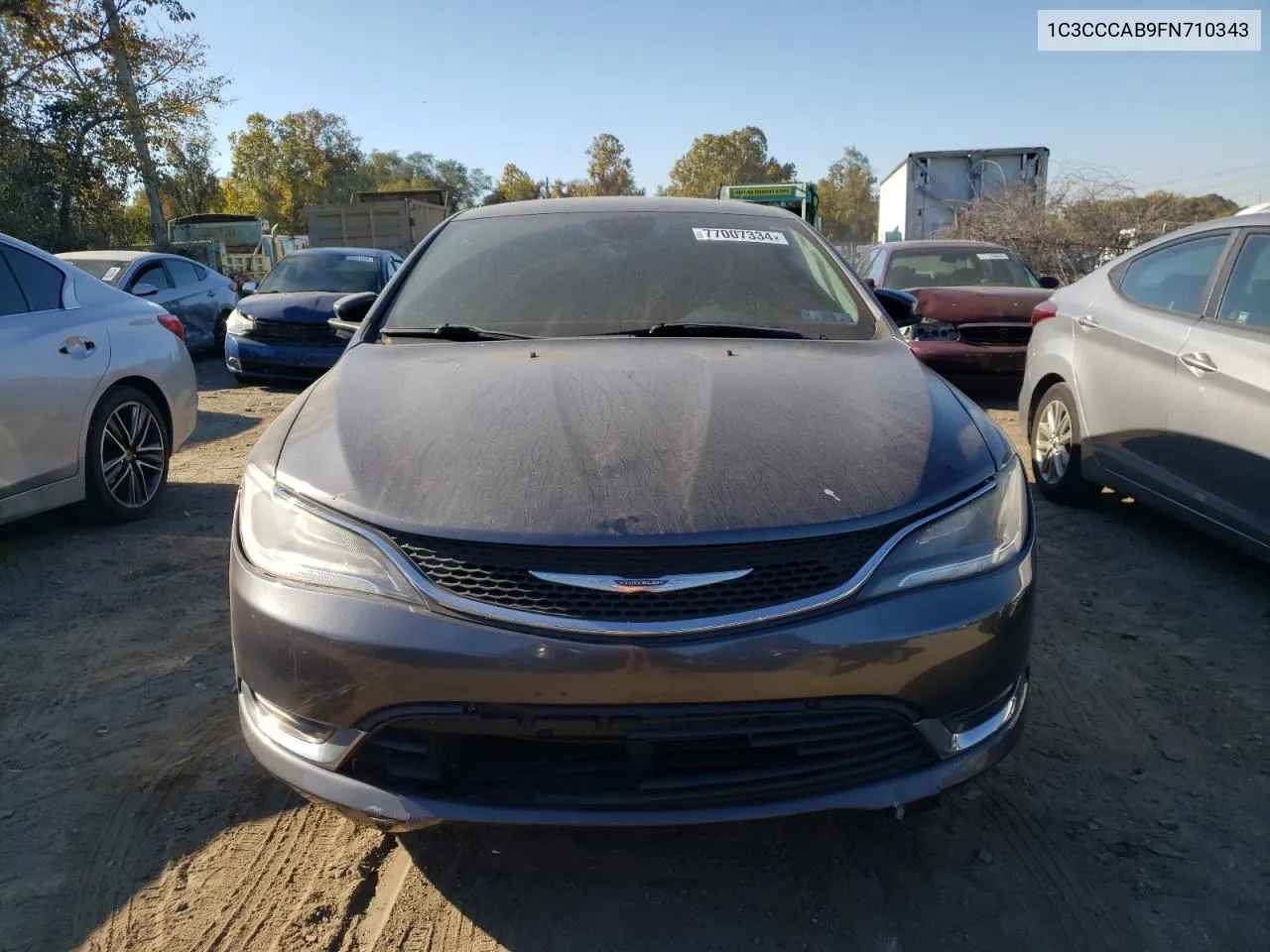 2015 Chrysler 200 Limited VIN: 1C3CCCAB9FN710343 Lot: 77007334