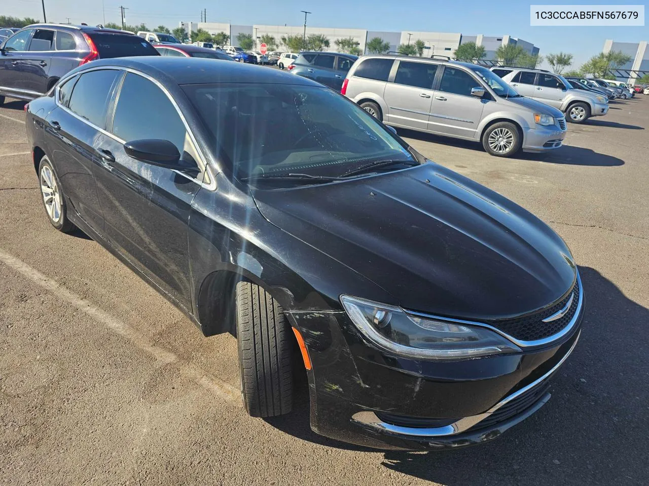 2015 Chrysler 200 Limited VIN: 1C3CCCAB5FN567679 Lot: 77234794