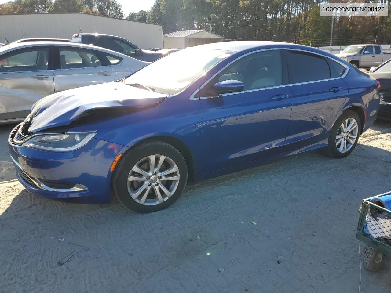 2015 Chrysler 200 Limited VIN: 1C3CCCAB3FN600422 Lot: 77457084