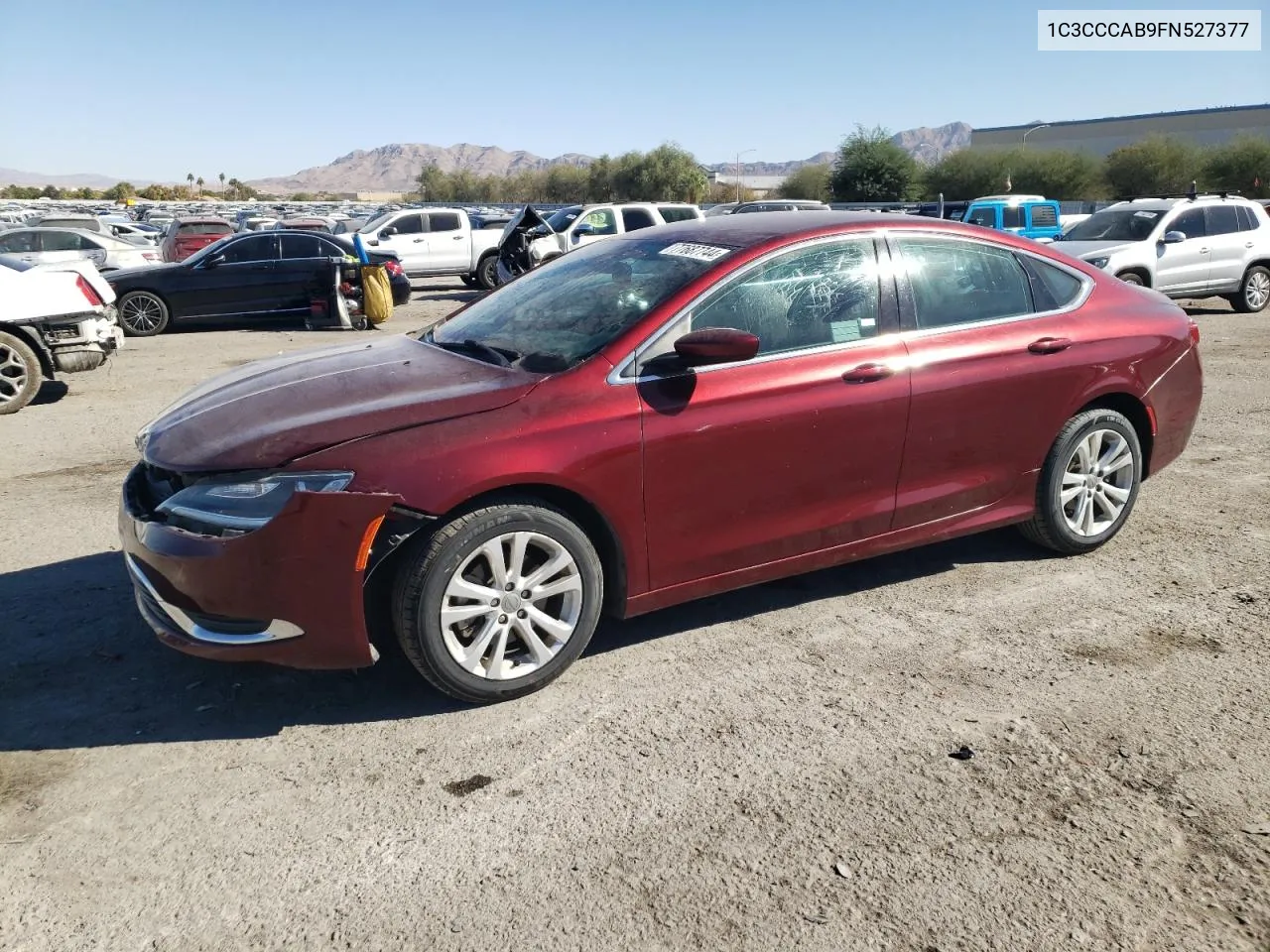 2015 Chrysler 200 Limited VIN: 1C3CCCAB9FN527377 Lot: 77687744