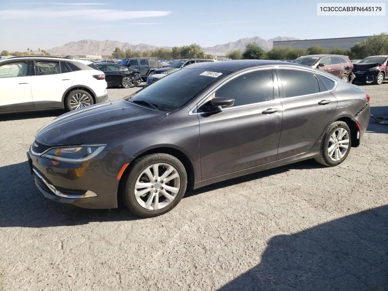 2015 Chrysler 200 Limited VIN: 1C3CCCAB3FN645179 Lot: 77894154