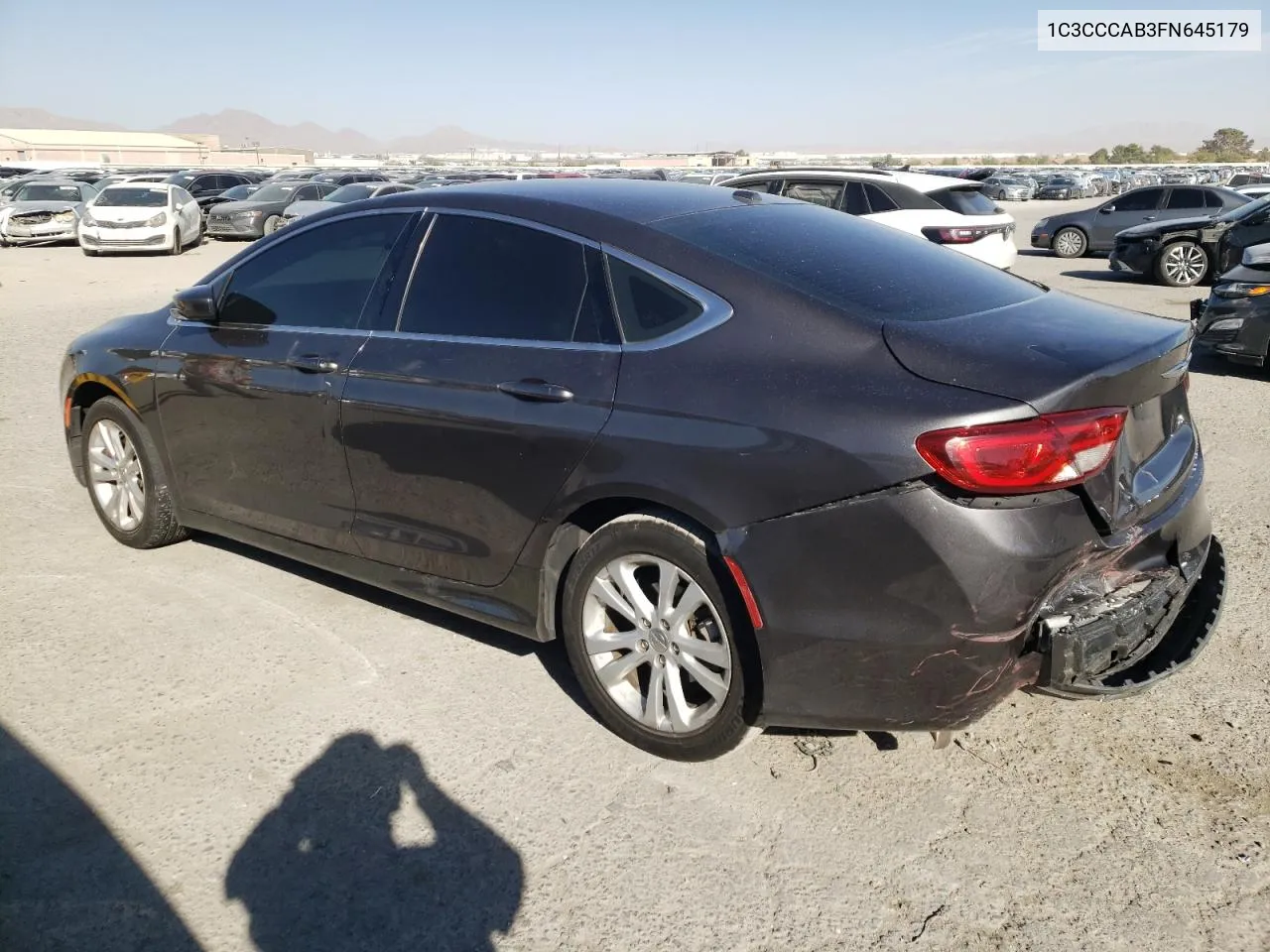 2015 Chrysler 200 Limited VIN: 1C3CCCAB3FN645179 Lot: 77894154