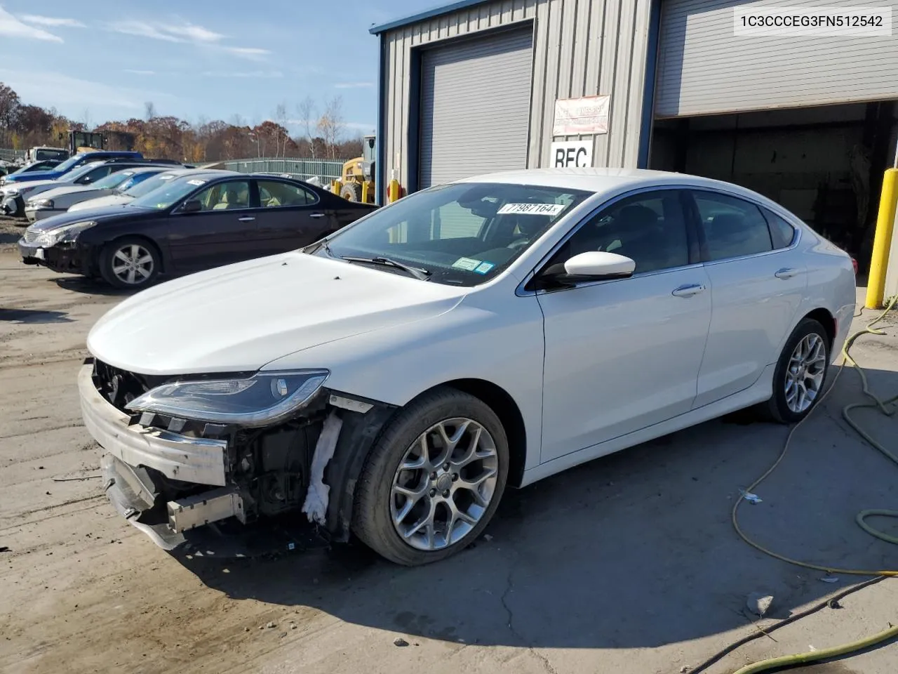 2015 Chrysler 200 C VIN: 1C3CCCEG3FN512542 Lot: 77987164