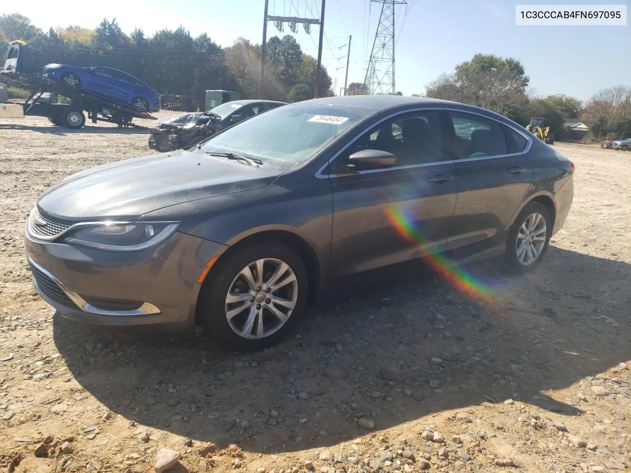 2015 Chrysler 200 Limited VIN: 1C3CCCAB4FN697095 Lot: 78446484