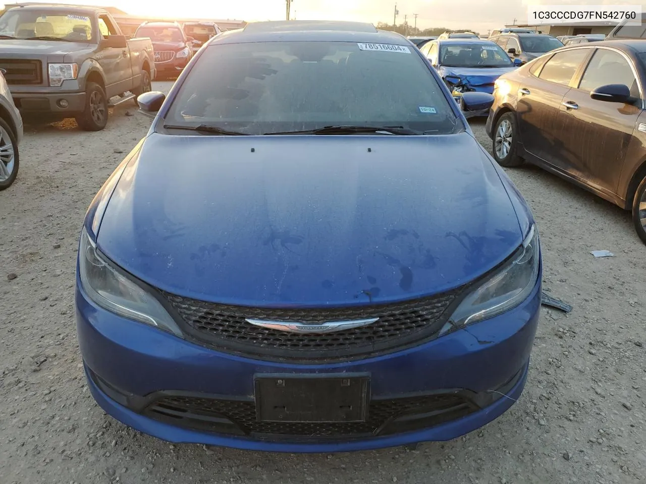 2015 Chrysler 200 S VIN: 1C3CCCDG7FN542760 Lot: 78516604