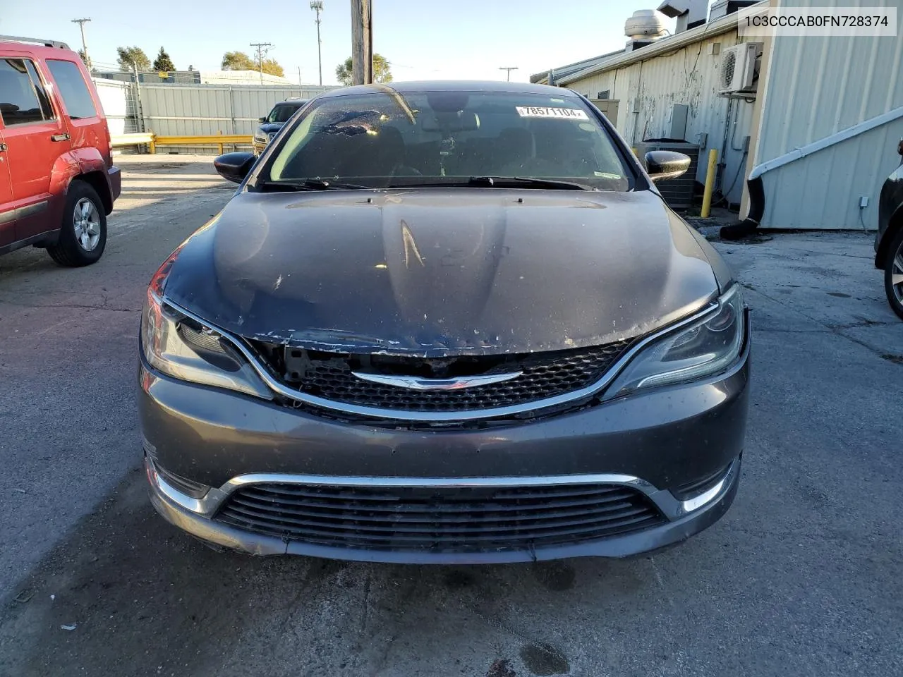 2015 Chrysler 200 Limited VIN: 1C3CCCAB0FN728374 Lot: 78571104