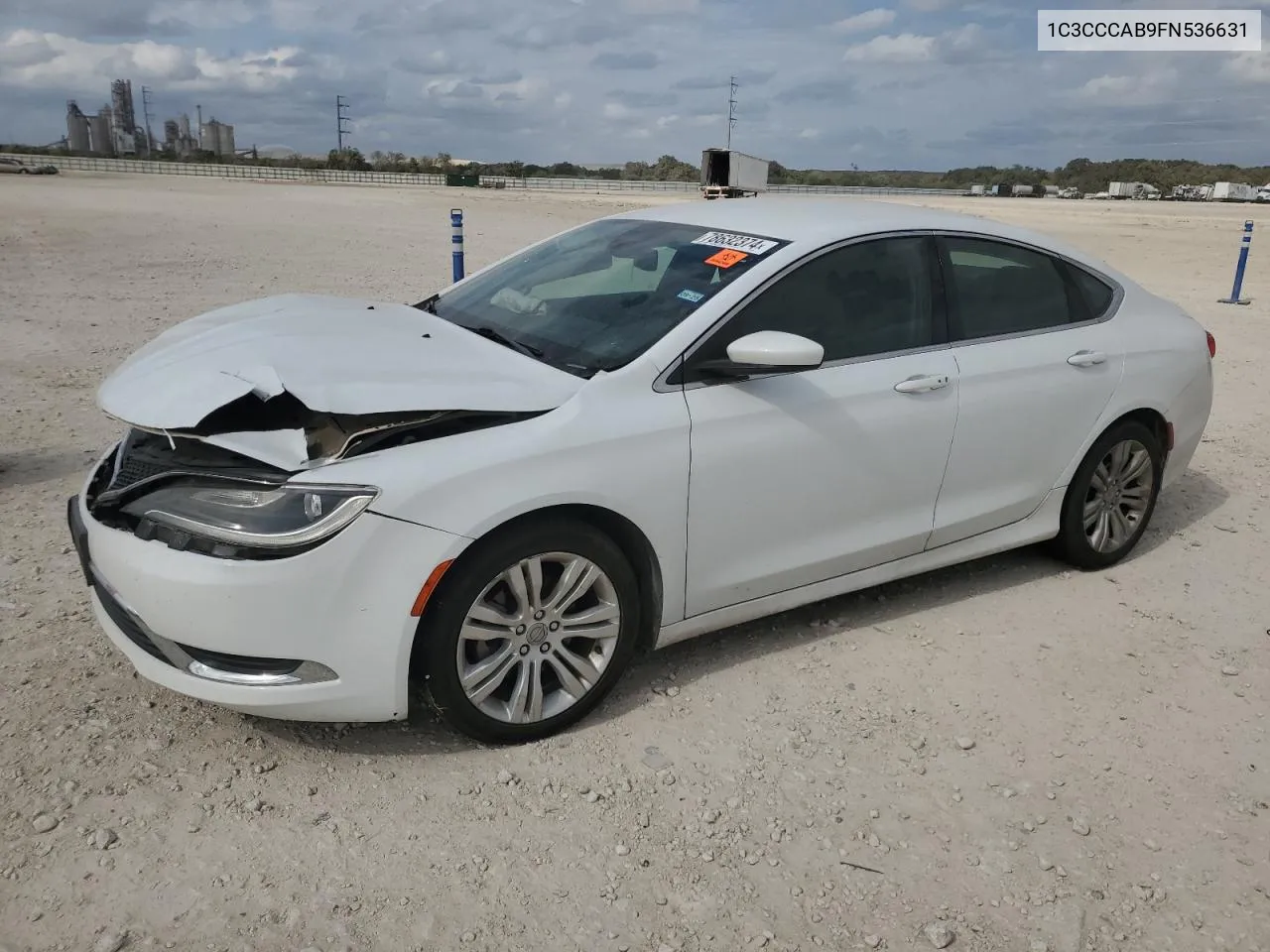 2015 Chrysler 200 Limited VIN: 1C3CCCAB9FN536631 Lot: 78632374