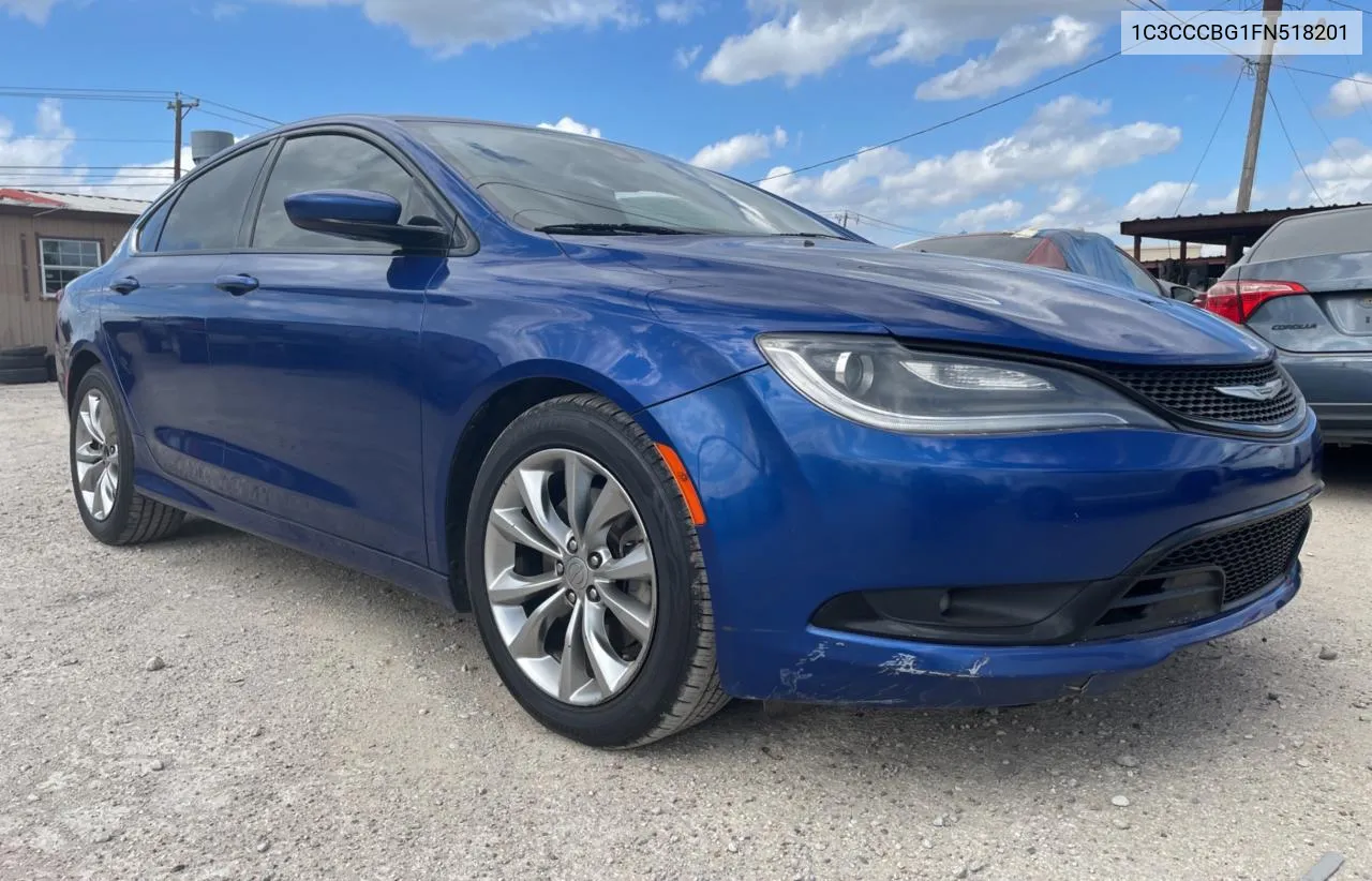 2015 Chrysler 200 S VIN: 1C3CCCBG1FN518201 Lot: 78687914