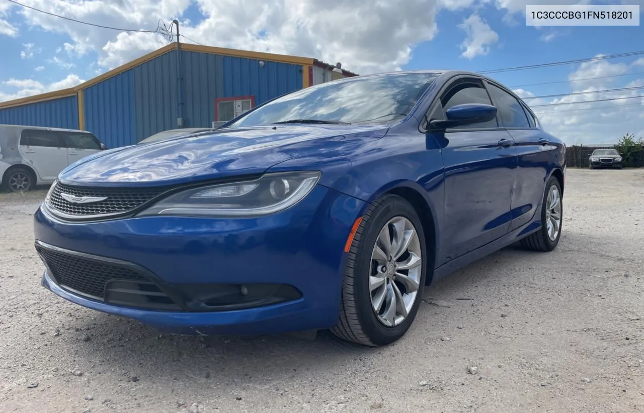 2015 Chrysler 200 S VIN: 1C3CCCBG1FN518201 Lot: 78687914