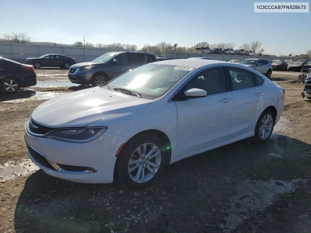 2015 Chrysler 200 Limited VIN: 1C3CCCAB7FN528673 Lot: 79663674