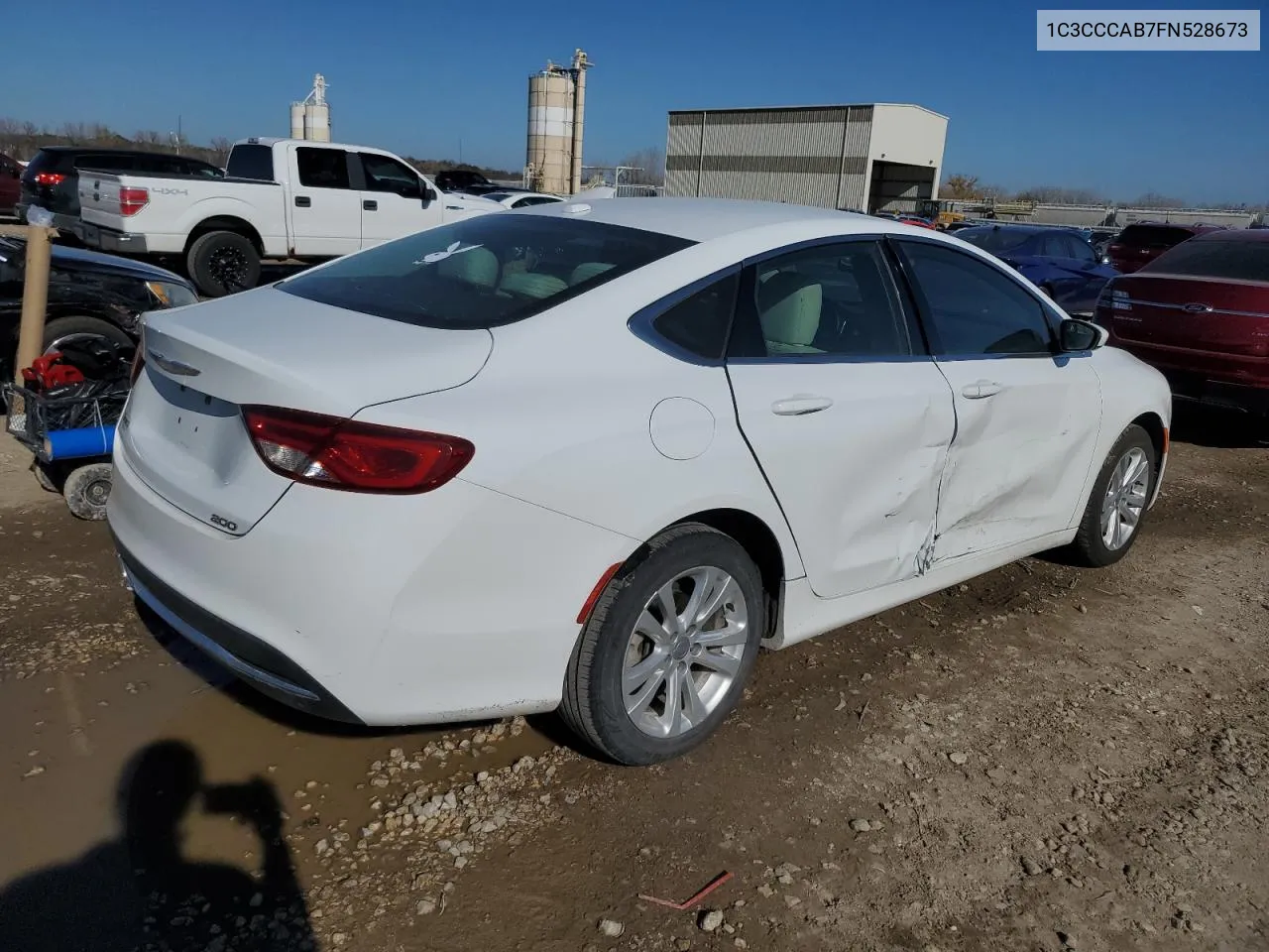 2015 Chrysler 200 Limited VIN: 1C3CCCAB7FN528673 Lot: 79663674