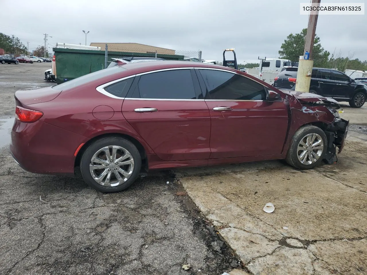 2015 Chrysler 200 Limited VIN: 1C3CCCAB3FN615325 Lot: 80010774