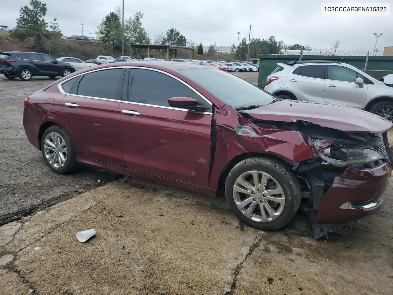 2015 Chrysler 200 Limited VIN: 1C3CCCAB3FN615325 Lot: 80010774