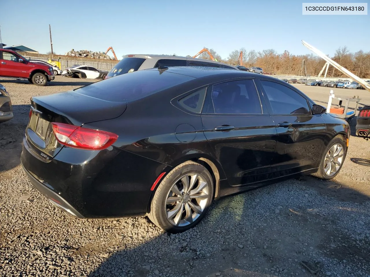 2015 Chrysler 200 S VIN: 1C3CCCDG1FN643180 Lot: 80050624