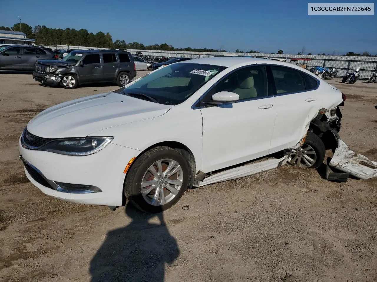 2015 Chrysler 200 Limited VIN: 1C3CCCAB2FN723645 Lot: 80088984