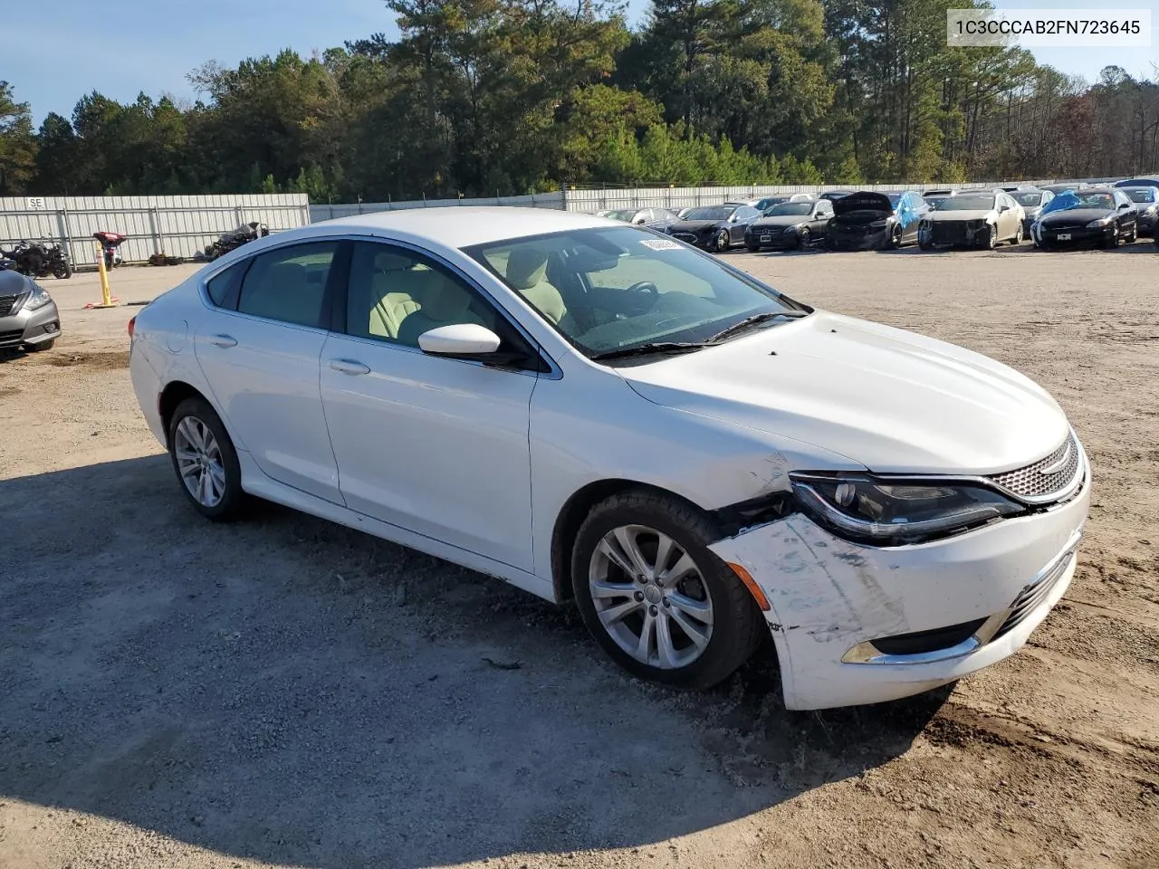 2015 Chrysler 200 Limited VIN: 1C3CCCAB2FN723645 Lot: 80088984