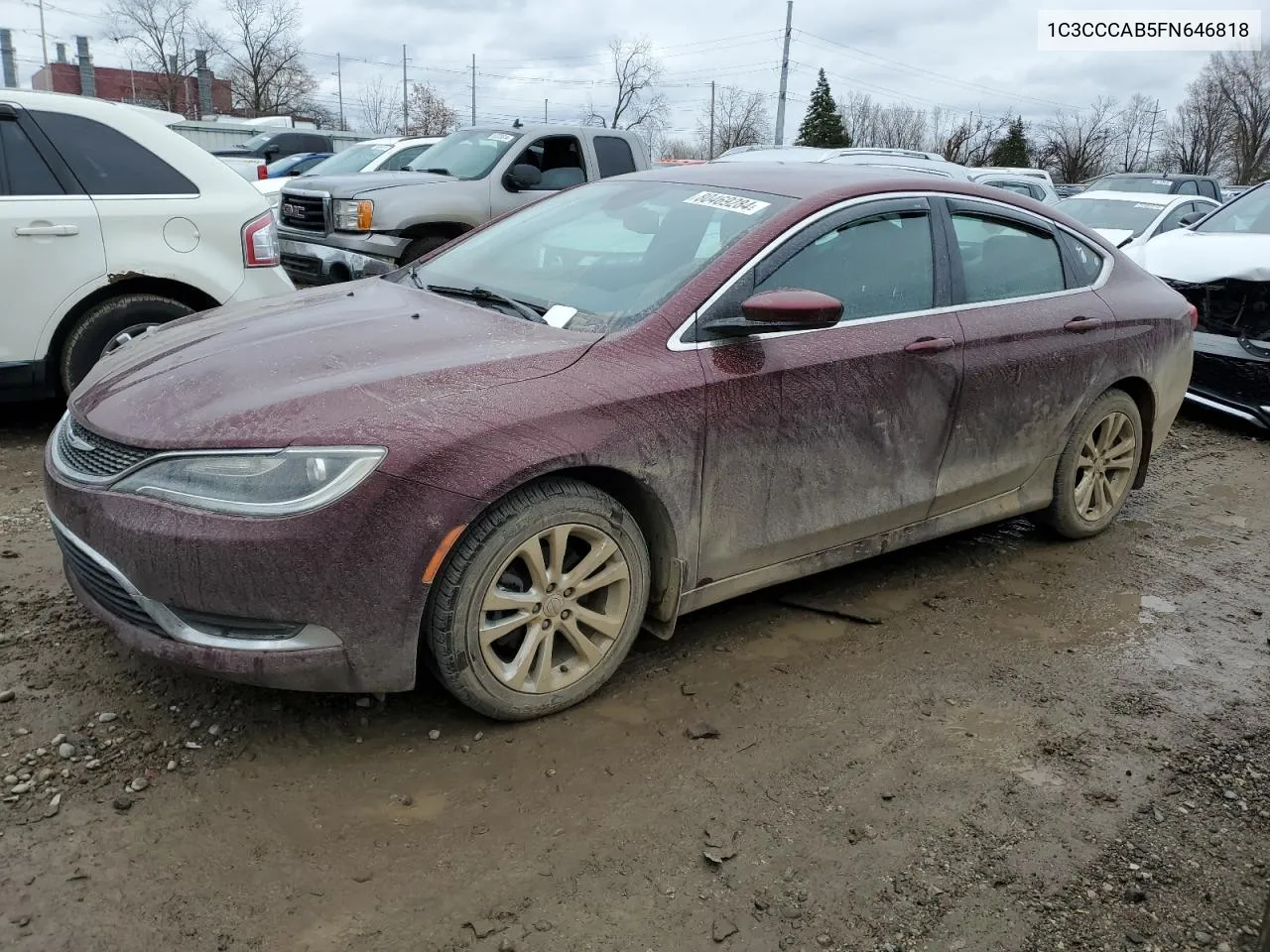 2015 Chrysler 200 Limited VIN: 1C3CCCAB5FN646818 Lot: 80469284