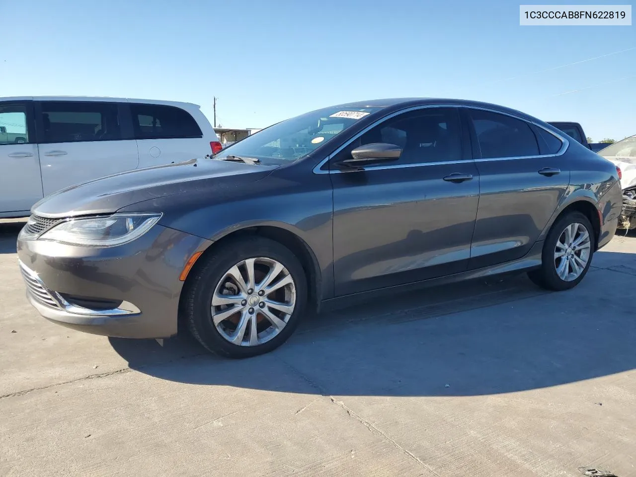 2015 Chrysler 200 Limited VIN: 1C3CCCAB8FN622819 Lot: 80590714