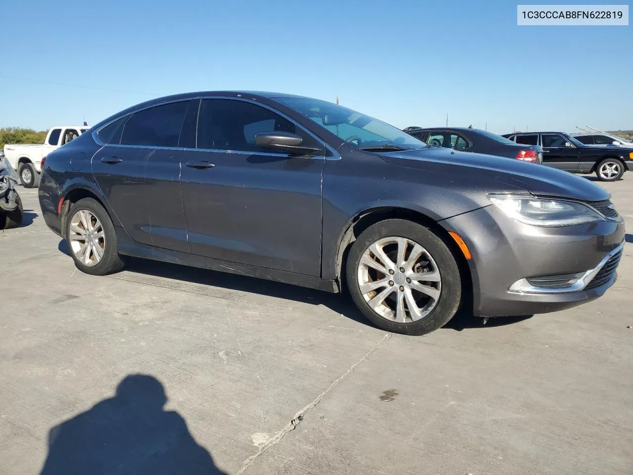 2015 Chrysler 200 Limited VIN: 1C3CCCAB8FN622819 Lot: 80590714