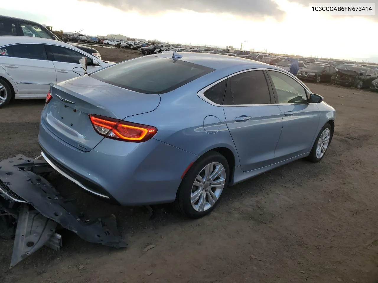 2015 Chrysler 200 Limited VIN: 1C3CCCAB6FN673414 Lot: 80962034