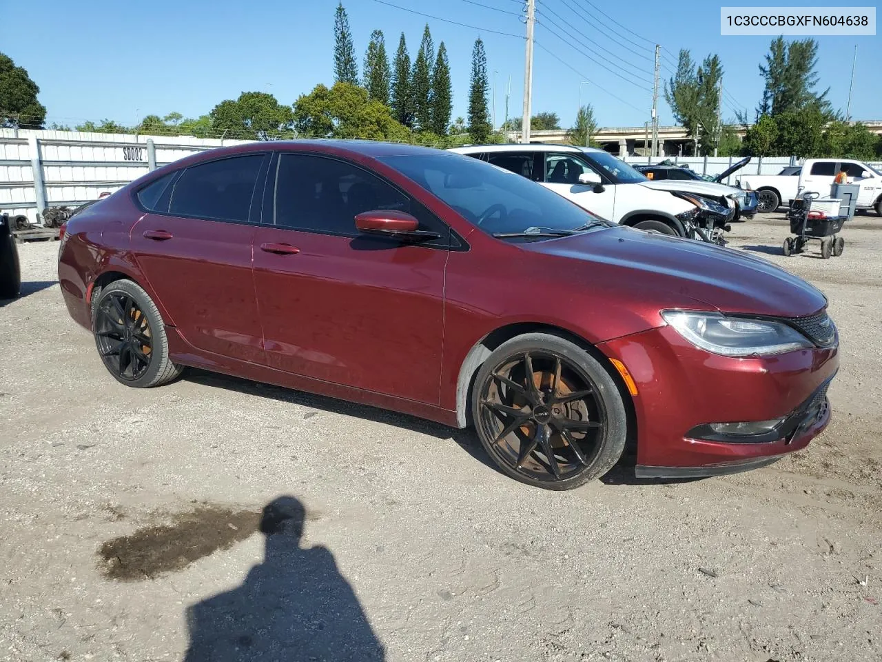 2015 Chrysler 200 S VIN: 1C3CCCBGXFN604638 Lot: 80993504