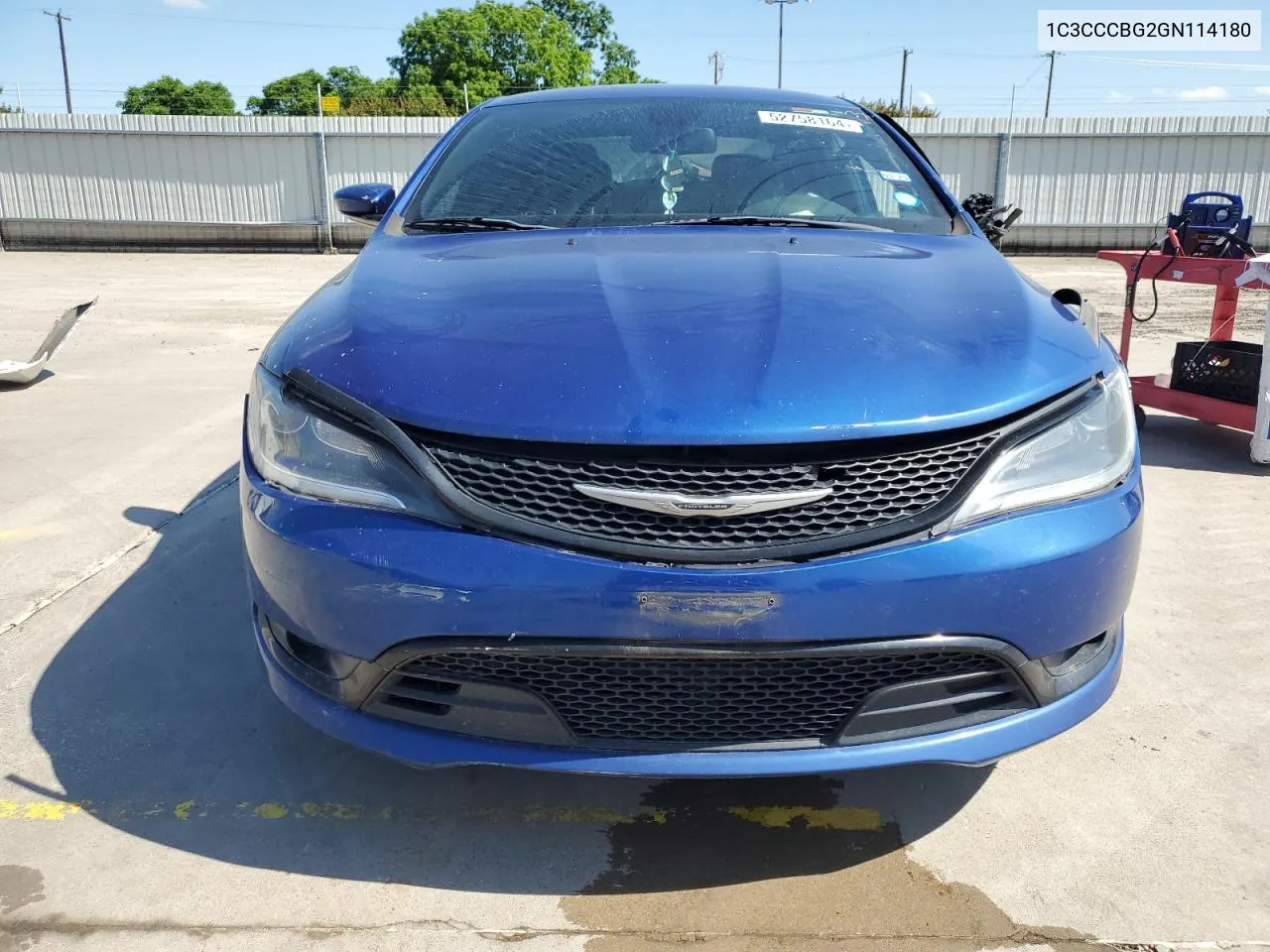 2016 Chrysler 200 S VIN: 1C3CCCBG2GN114180 Lot: 52758164