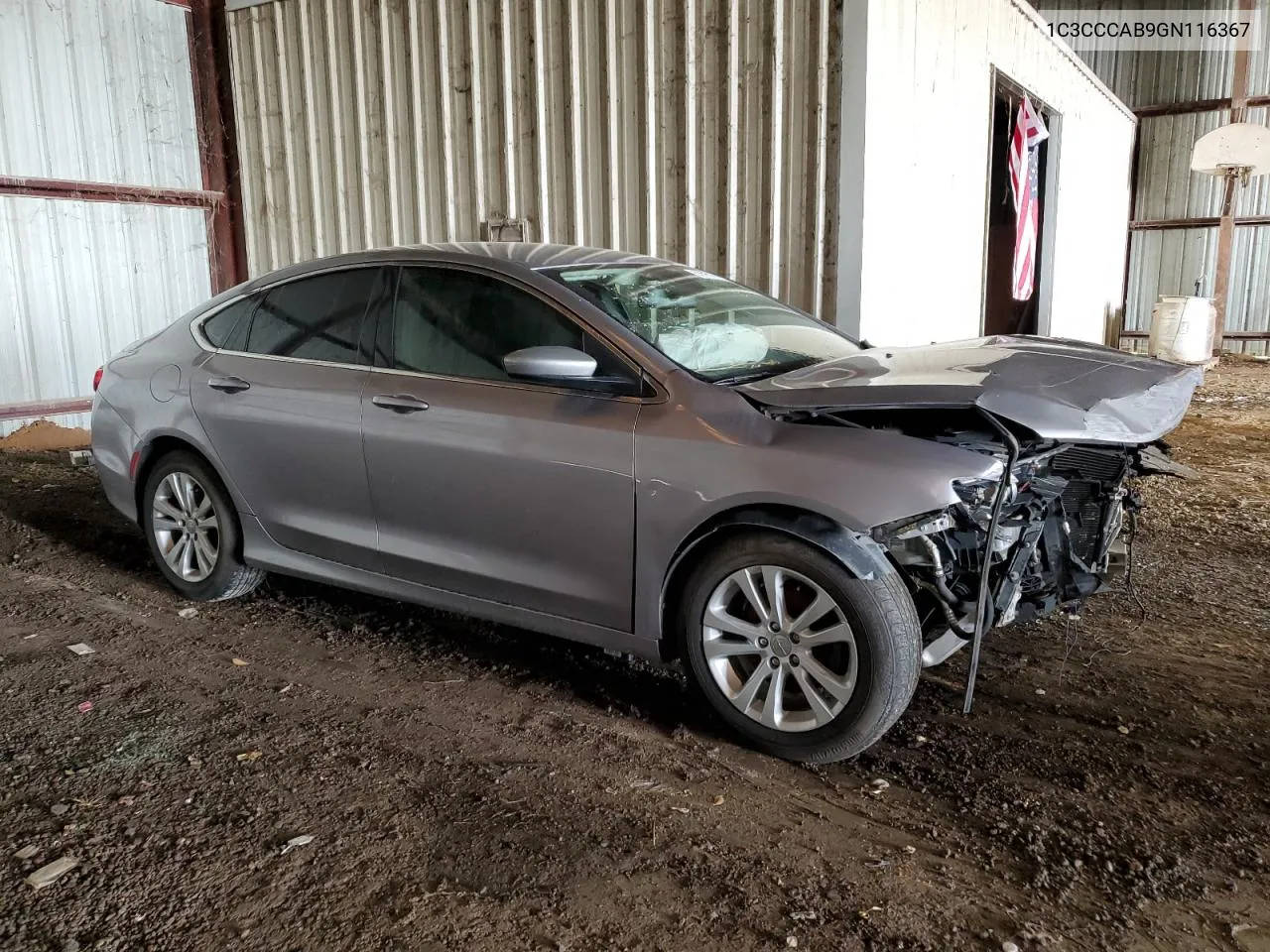 2016 Chrysler 200 Limited VIN: 1C3CCCAB9GN116367 Lot: 55595464