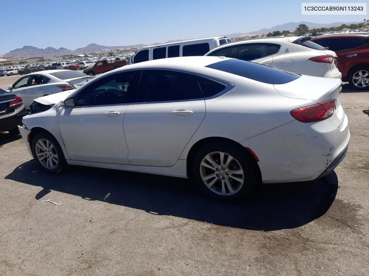 2016 Chrysler 200 Limited VIN: 1C3CCCAB9GN113243 Lot: 61746954