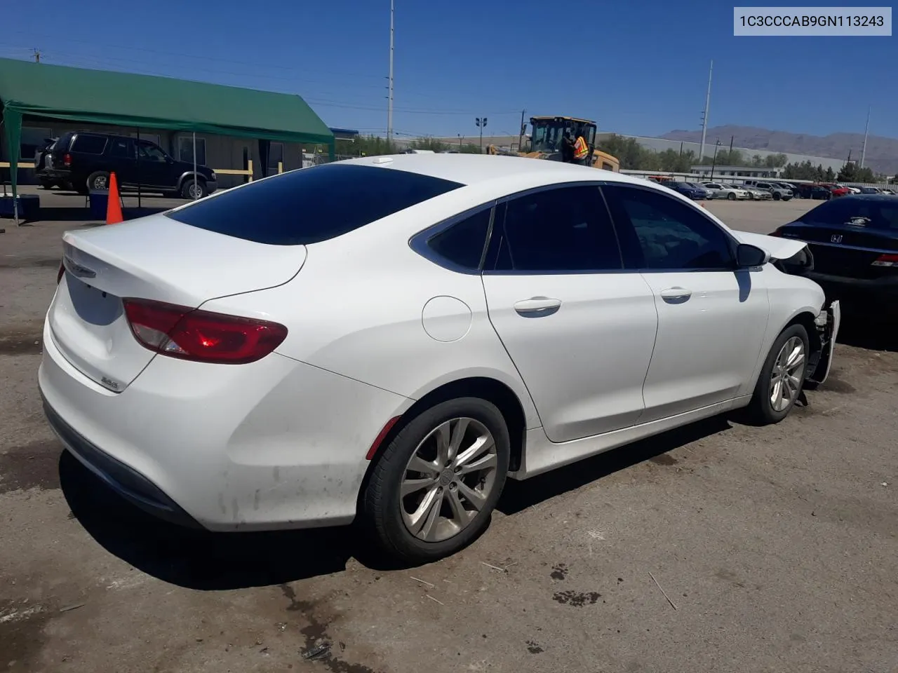 2016 Chrysler 200 Limited VIN: 1C3CCCAB9GN113243 Lot: 61746954